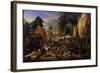 Spanish Conquest of a Flemish Village-Peeter Snayers-Framed Giclee Print