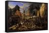 Spanish Conquest of a Flemish Village-Peeter Snayers-Framed Stretched Canvas