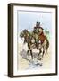 Spanish Conquistador in Armor on Horseback, New Spain, c.1500-null-Framed Giclee Print