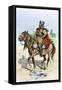 Spanish Conquistador in Armor on Horseback, New Spain, c.1500-null-Framed Stretched Canvas