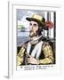 Spanish Conquistador Juan Ponce De Leon-null-Framed Giclee Print