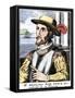 Spanish Conquistador Juan Ponce De Leon-null-Framed Stretched Canvas