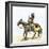 Spanish Conquistador on a Horse with Foal - the Origin of the Horse in Colonial America-null-Framed Giclee Print