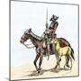 Spanish Conquistador on a Horse with Foal - the Origin of the Horse in Colonial America-null-Mounted Giclee Print