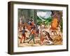 Spanish Conquistadors Torturing American Indians, 1539-1542-null-Framed Giclee Print