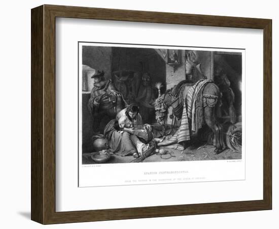 Spanish Contrabandistas, C1860S-W Ridgway-Framed Giclee Print