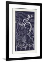 Spanish Dancer (Blue)-Manuel Izqueirdo-Framed Limited Edition