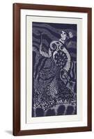 Spanish Dancer (Blue)-Manuel Izqueirdo-Framed Limited Edition