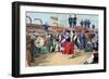 Spanish Emigrants on Board a Ship Heading Toward Argentina-null-Framed Giclee Print