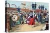 Spanish Emigrants on Board a Ship Heading Toward Argentina-null-Stretched Canvas