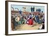 Spanish Emigrants on Board a Ship Heading Toward Argentina-null-Framed Giclee Print