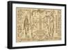 Spanish Explorer Drawings Of Mayan People From Archaeology-Ricardi Almendariz-Framed Art Print