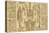 Spanish Explorer Drawings Of Mayan People From Archaeology-Ricardi Almendariz-Stretched Canvas