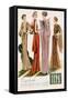 Spanish Fashion Evening Dresses, Spain, 1935-null-Framed Stretched Canvas