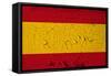 Spanish Flag Grunge Background-sirylok-Framed Stretched Canvas