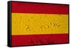 Spanish Flag Grunge Background-sirylok-Framed Stretched Canvas