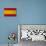 Spanish Flag Grunge Background-sirylok-Art Print displayed on a wall