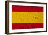 Spanish Flag Grunge Background-sirylok-Framed Art Print