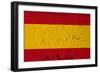 Spanish Flag Grunge Background-sirylok-Framed Art Print