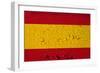 Spanish Flag Grunge Background-sirylok-Framed Art Print