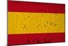 Spanish Flag Grunge Background-sirylok-Mounted Art Print