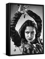 Spanish Flamenco Dancer Carmen Amaya Performing-Gjon Mili-Framed Stretched Canvas