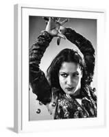 Spanish Flamenco Dancer Carmen Amaya Performing-Gjon Mili-Framed Premium Photographic Print