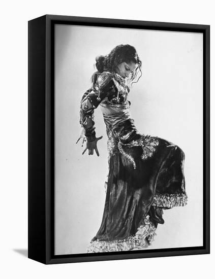 Spanish Flamenco Dancer Carmen Amaya Performing-Gjon Mili-Framed Stretched Canvas