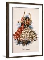 Spanish Flamenco Dancers-null-Framed Art Print