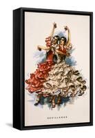 Spanish Flamenco Dancers-null-Framed Stretched Canvas