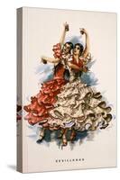 Spanish Flamenco Dancers-null-Stretched Canvas