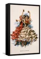 Spanish Flamenco Dancers-null-Framed Stretched Canvas