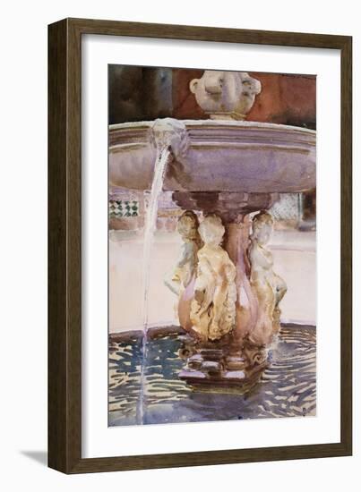 Spanish Fountain-John Singer Sargent-Framed Giclee Print