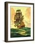 "Spanish Galleon,"March 30, 1935-Anton Otto Fischer-Framed Giclee Print