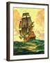 "Spanish Galleon,"March 30, 1935-Anton Otto Fischer-Framed Giclee Print