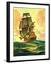 "Spanish Galleon,"March 30, 1935-Anton Otto Fischer-Framed Giclee Print