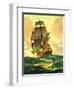 "Spanish Galleon,"March 30, 1935-Anton Otto Fischer-Framed Giclee Print