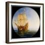 Spanish Galleon Taken by the Pirate Pierre Le Grand Near the Coast of Hispaniola, in 1643-Théodore Gudin-Framed Giclee Print