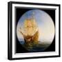 Spanish Galleon Taken by the Pirate Pierre Le Grand Near the Coast of Hispaniola, in 1643-Théodore Gudin-Framed Giclee Print