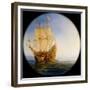 Spanish Galleon Taken by the Pirate Pierre Le Grand Near the Coast of Hispaniola, in 1643-Théodore Gudin-Framed Giclee Print