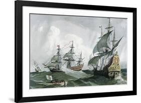 Spanish Galleons and Vessels (17th C)-null-Framed Art Print