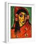 Spanish Girl with a Red Scarf; Spanierin Mit Rotem Schal, C.1912-Alexej Von Jawlensky-Framed Giclee Print