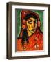 Spanish Girl with a Red Scarf; Spanierin Mit Rotem Schal, C.1912-Alexej Von Jawlensky-Framed Giclee Print