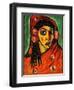 Spanish Girl with a Red Scarf; Spanierin Mit Rotem Schal, C.1912-Alexej Von Jawlensky-Framed Giclee Print