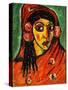 Spanish Girl with a Red Scarf; Spanierin Mit Rotem Schal, C.1912-Alexej Von Jawlensky-Stretched Canvas