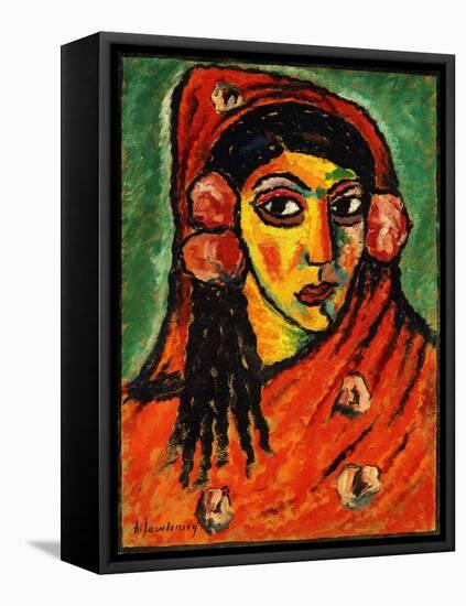 Spanish Girl with a Red Scarf-Alexej Von Jawlensky-Framed Stretched Canvas