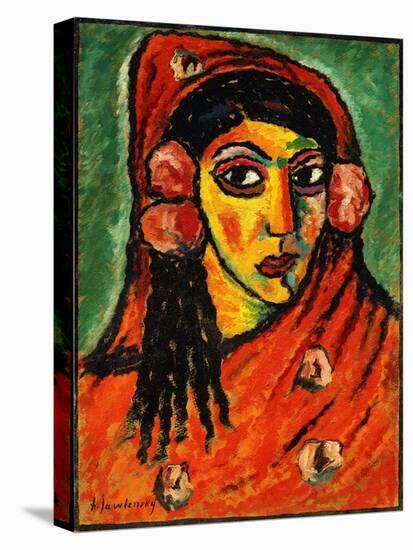 Spanish Girl with a Red Scarf-Alexej Von Jawlensky-Stretched Canvas