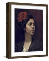 Spanish Girl-William Merritt Chase-Framed Giclee Print