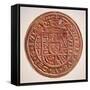 Spanish Gold Doubloon, Looted by Pirates, 1714-null-Framed Stretched Canvas
