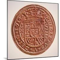 Spanish Gold Doubloon, Looted by Pirates, 1714-null-Mounted Giclee Print